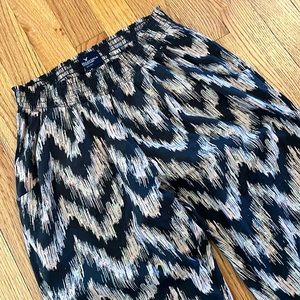 Multicolored Pattern Parachute Pants